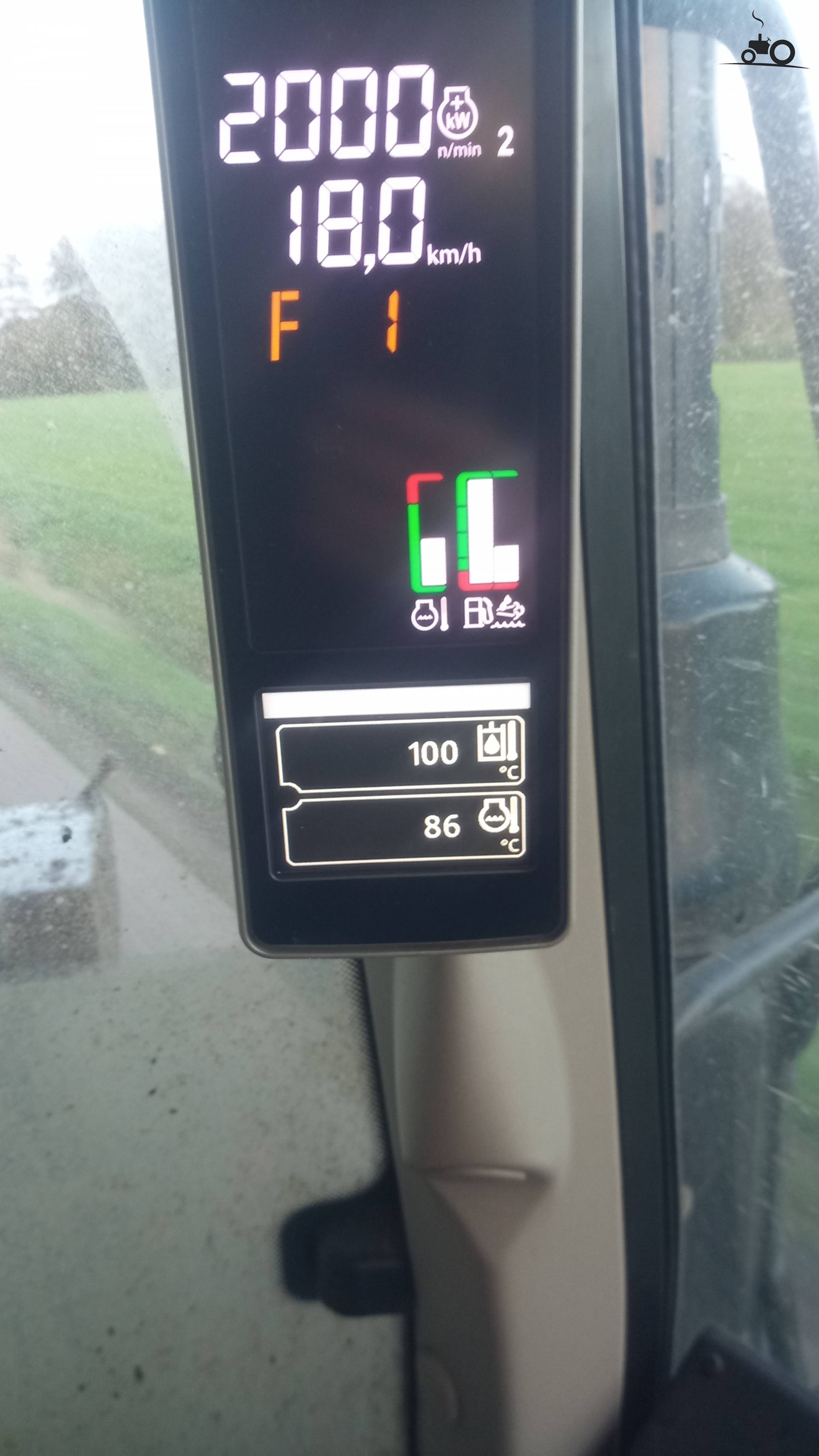 Olie temperatuur controle bij John Deere 6100M
