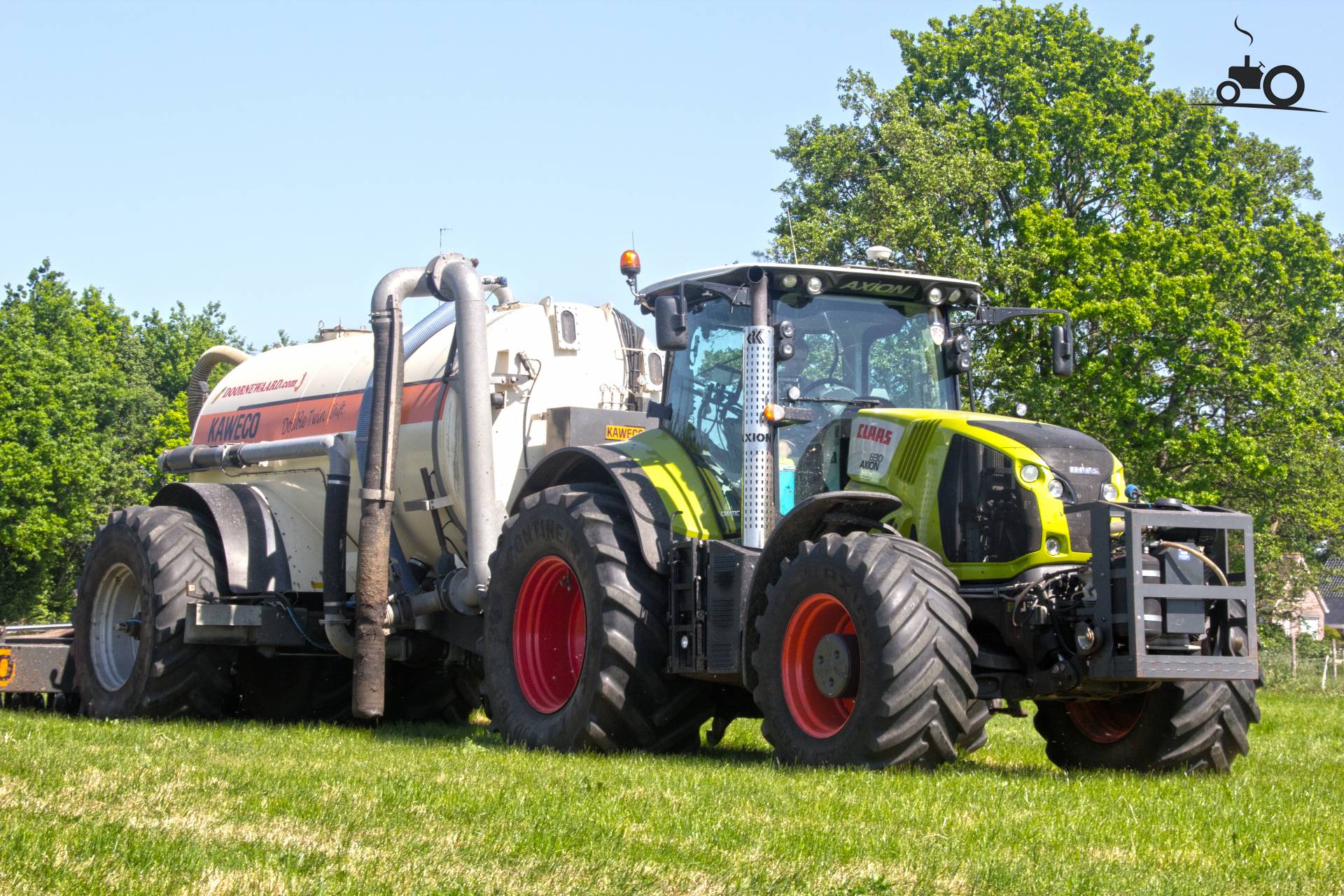 Foto Claas Axion 830 Van Loon-grondverzetbedrijf Doornewaard