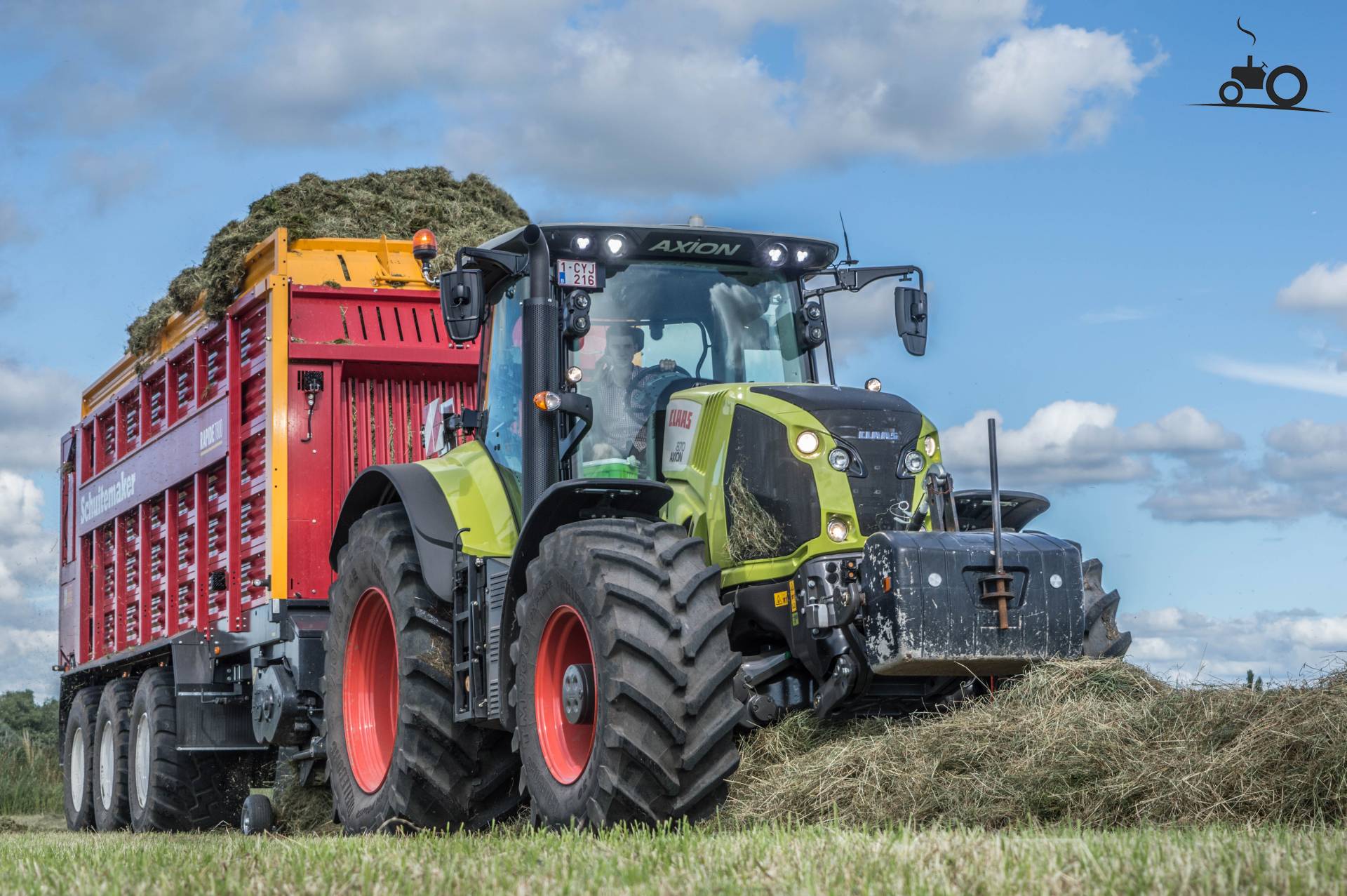 Claas Axion 870 - Foto van Jan Ramon (2016)