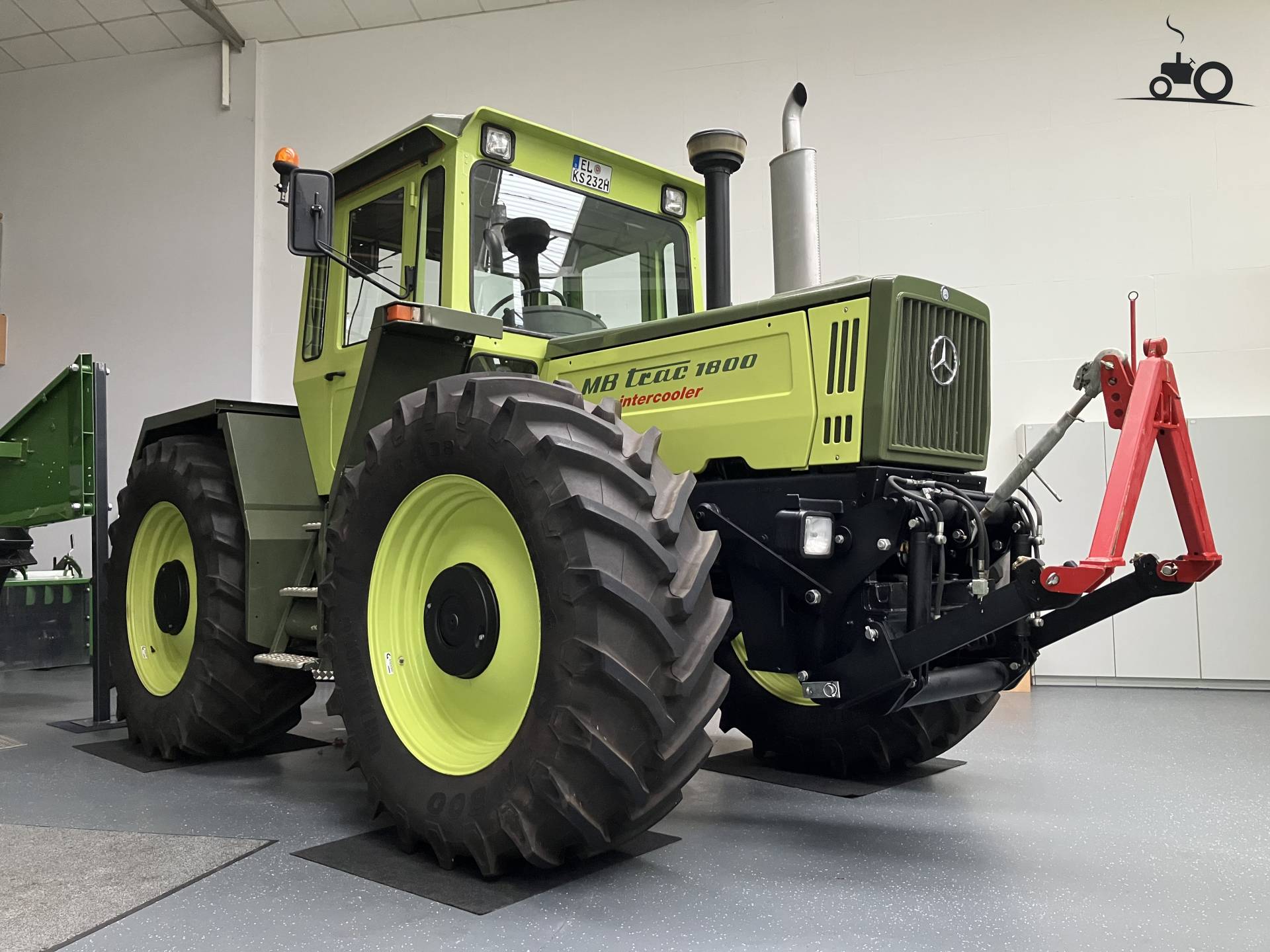 Beautiful MB Trac 1800 in the Krone visitor center