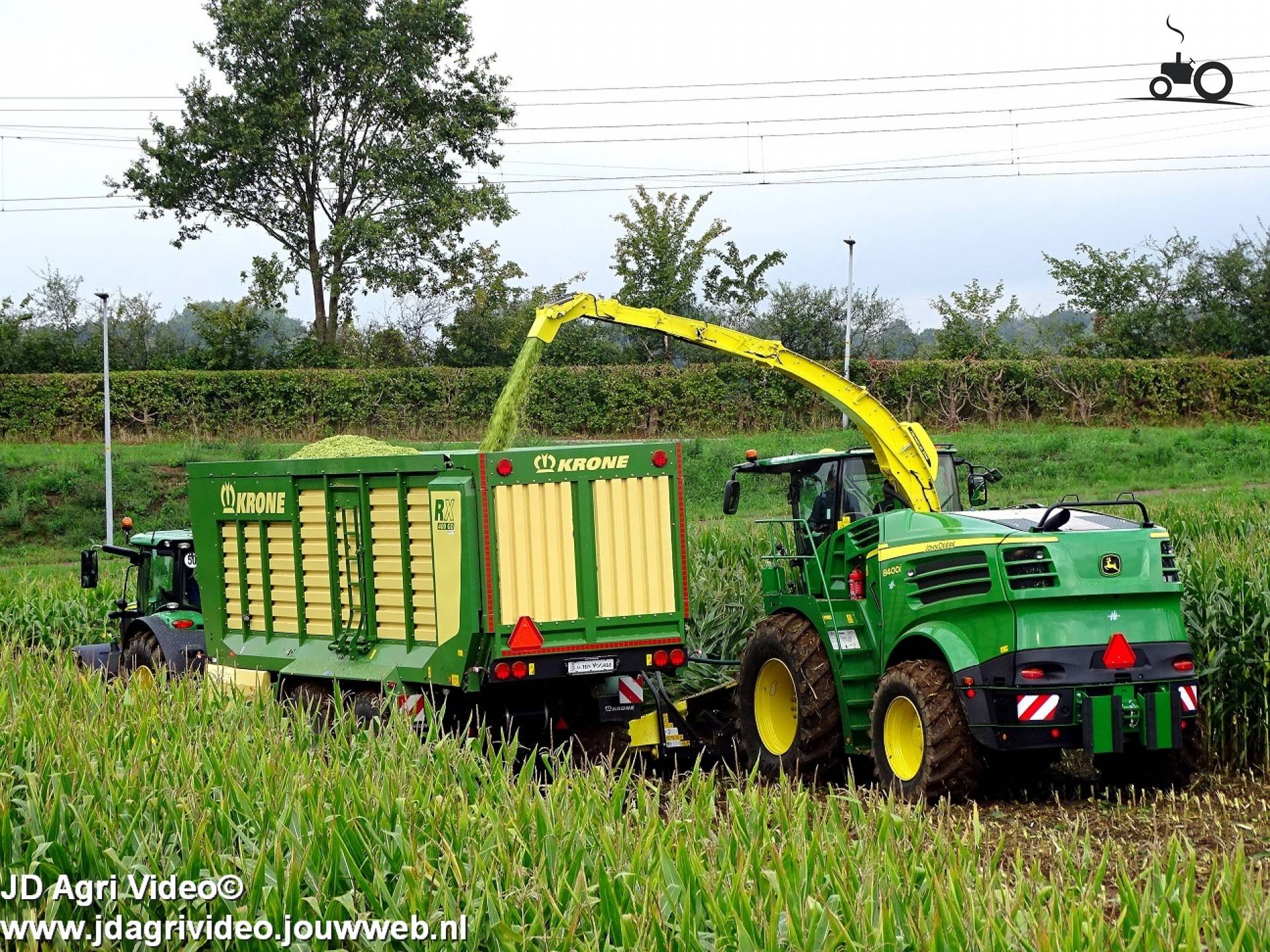 Foto John Deere 8400i Hakselaar Van Firma Ten Voorde