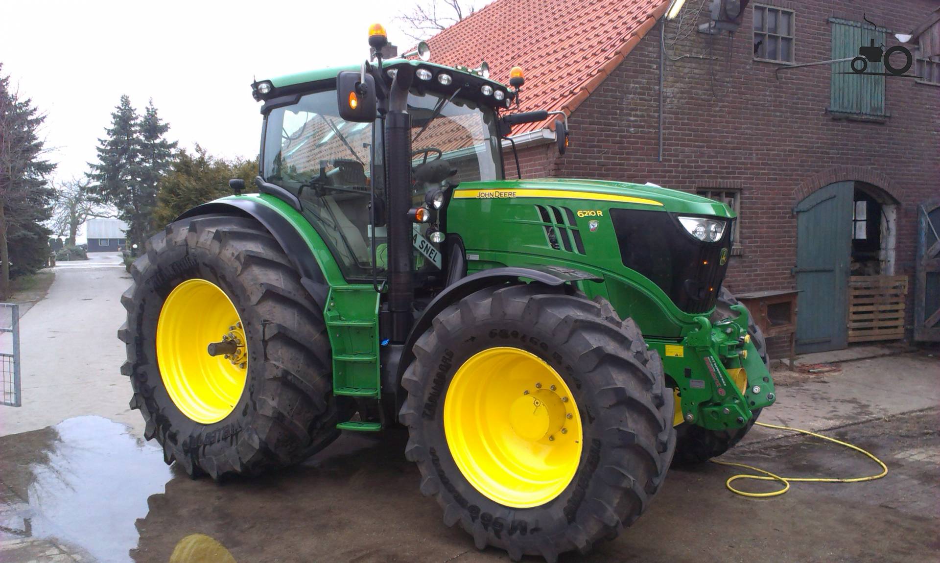 Foto John Deere 6210r Van Loonbedrijf Snel 3827