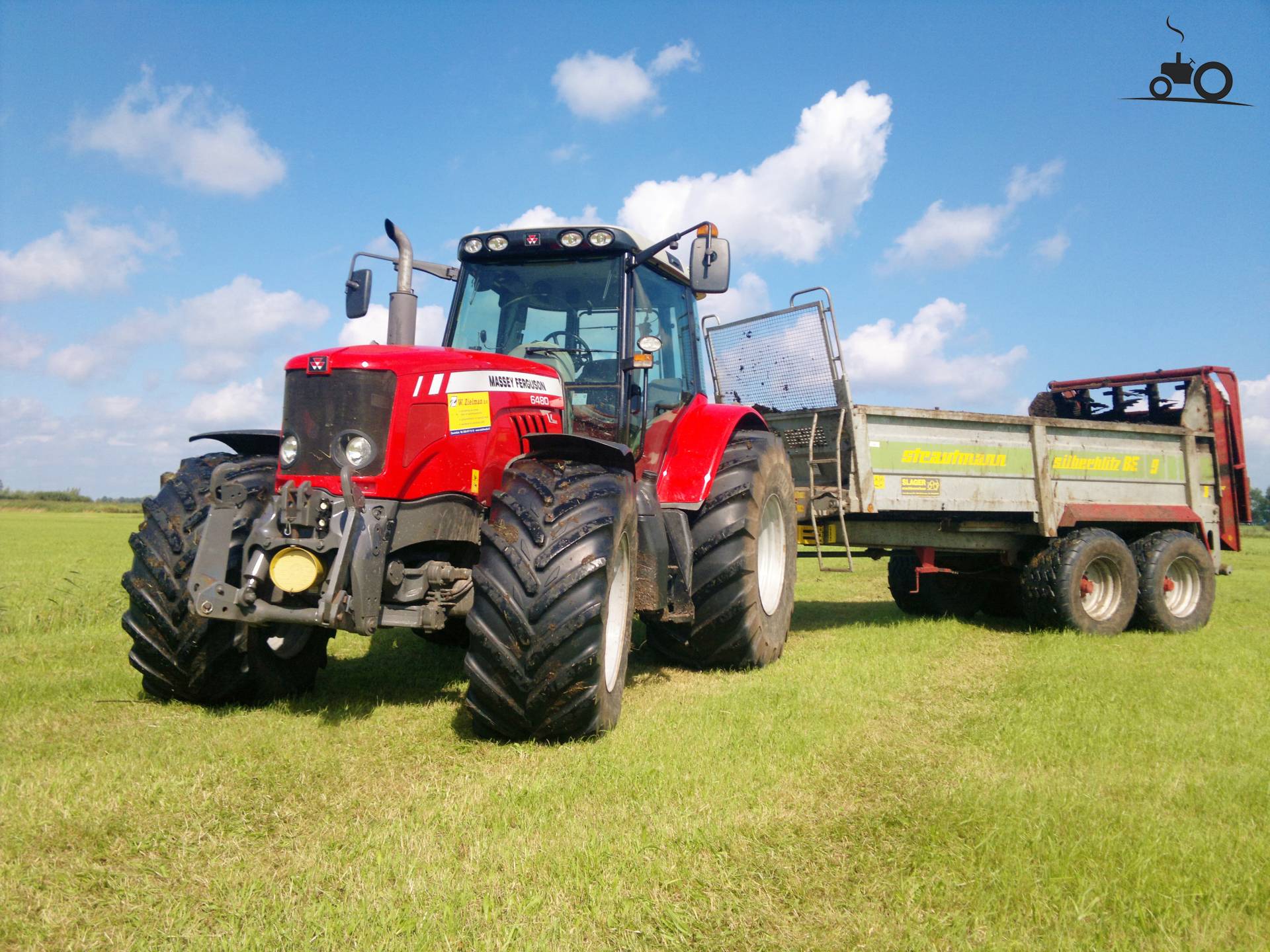 Foto Massey Ferguson 6480 van W. Zielman BV