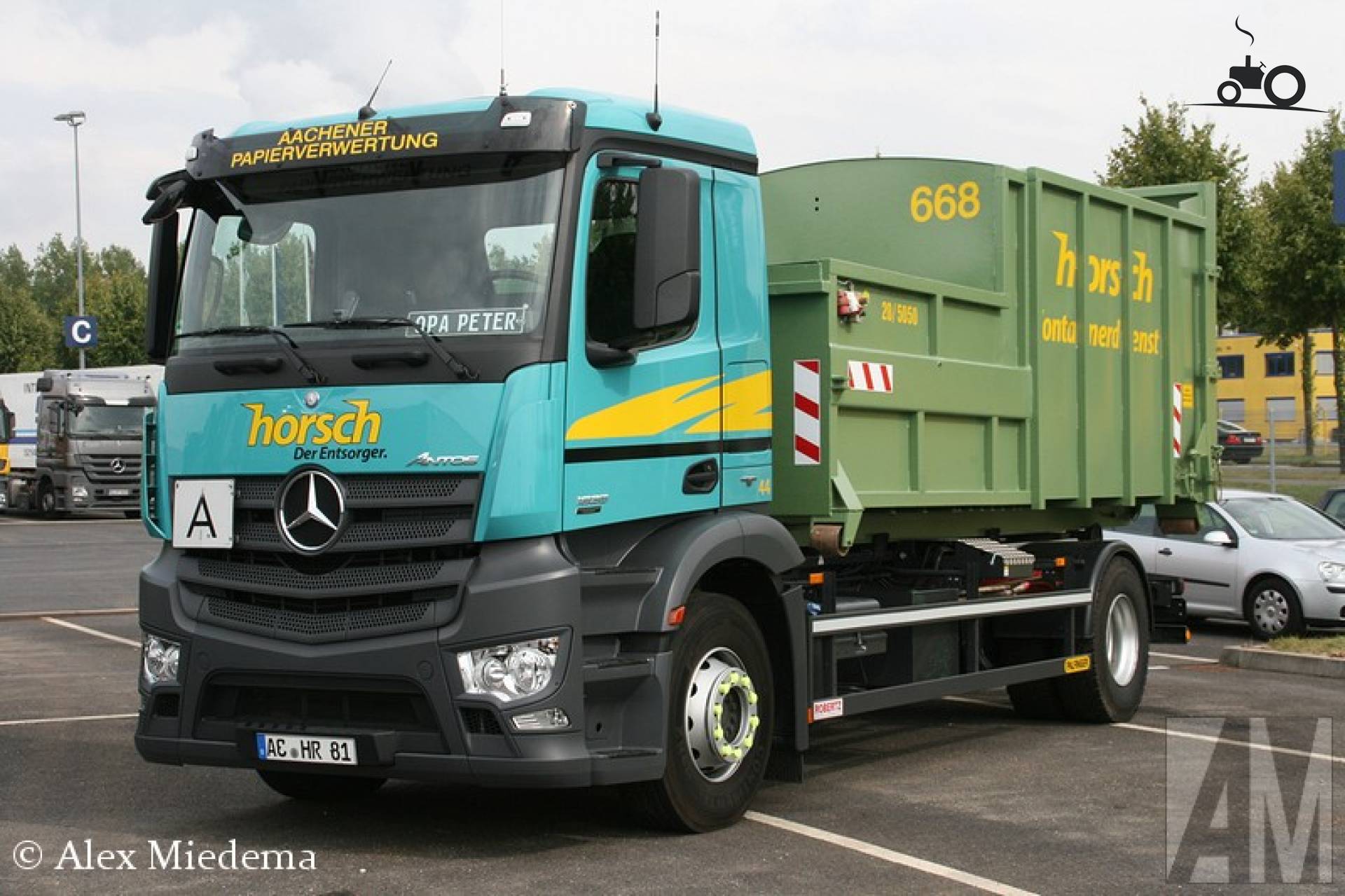 Würo Papierverwertung Gmbh & Co. Kg Foto Mercedes-Benz Antos van Aachener Papierverwertung