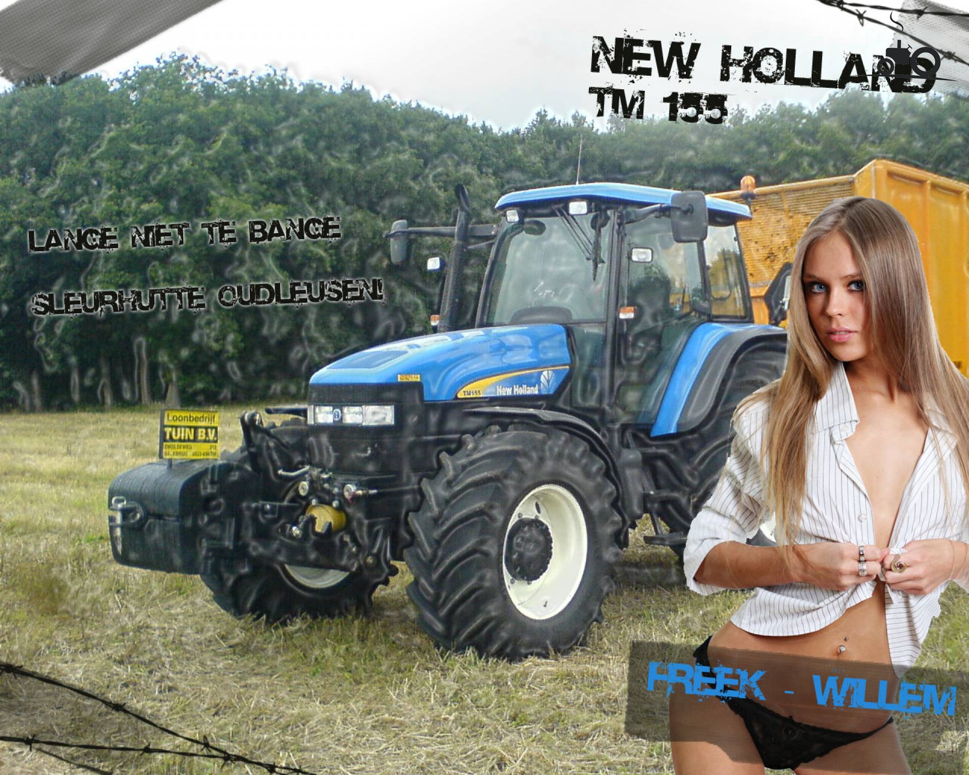 Tractors and girl nu - XXX photo