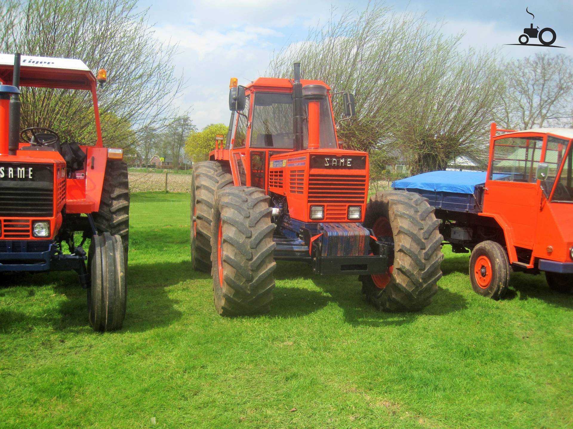 Adesivi Decalcomanie Per Trattore Same Hercules 160 (1984) - Kit Ricambio Aftermarket