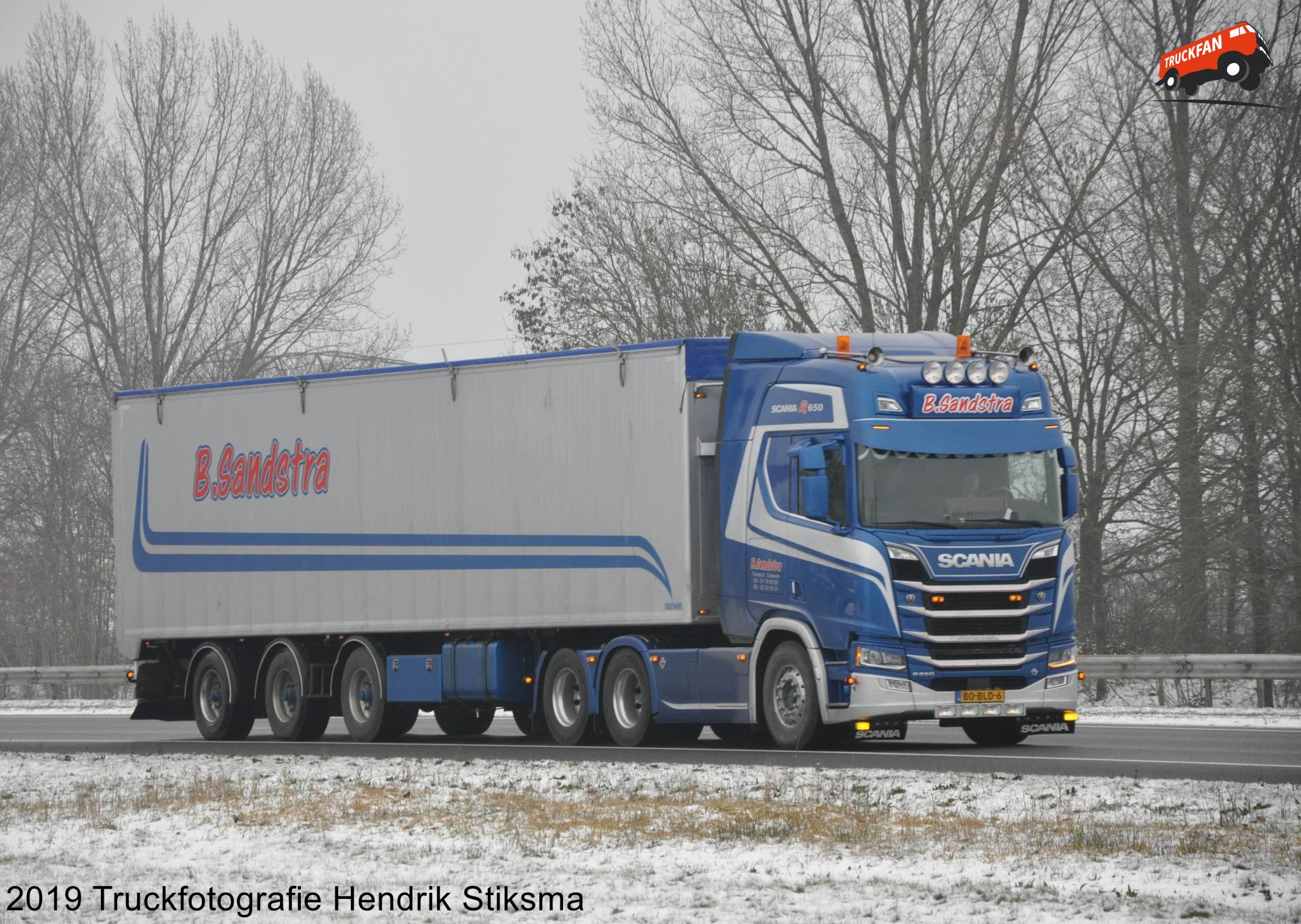 Foto Scania R Van B Sandstra Mesthandel Transport Opslag Bedrijf