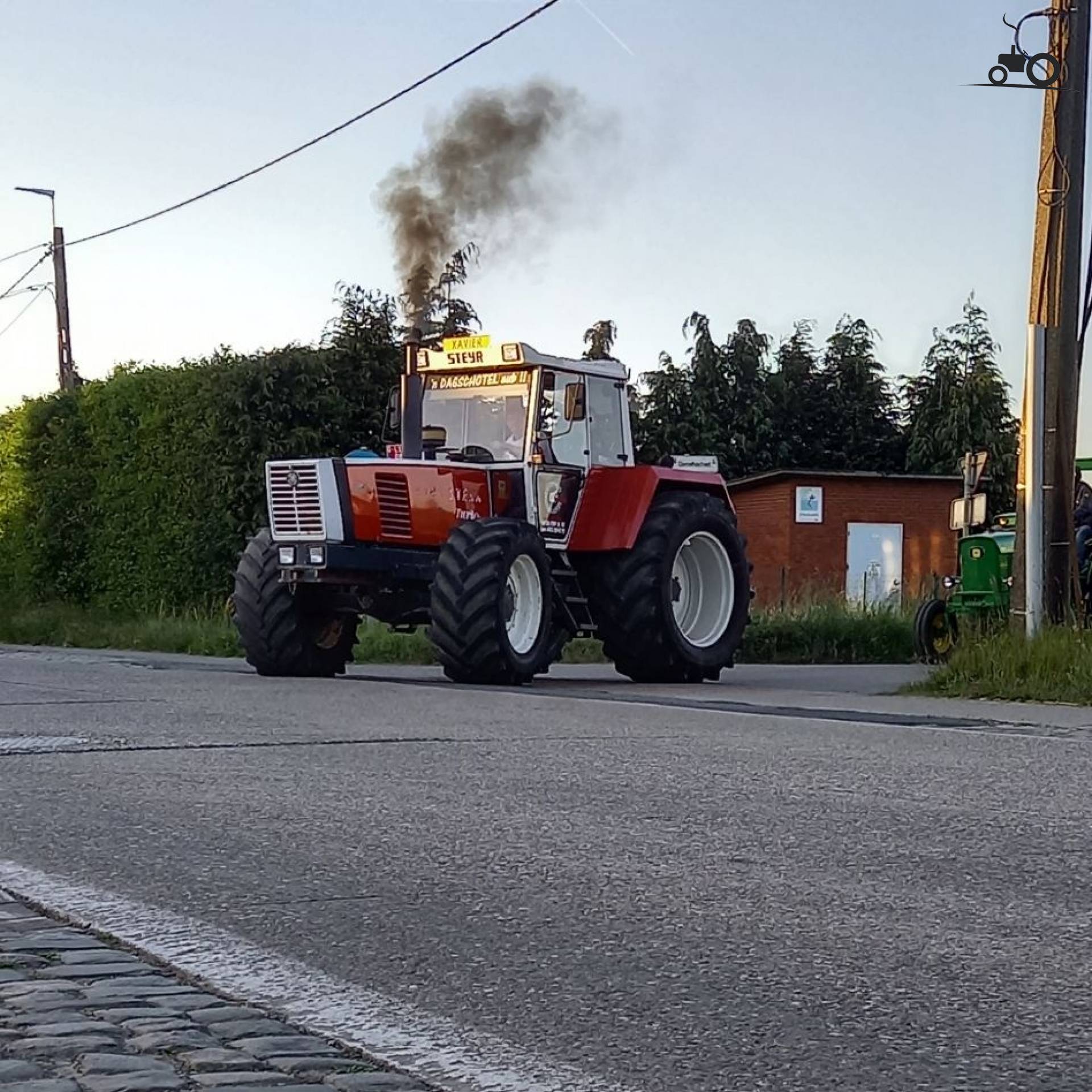 Foto Steyr 8180 Van Loon En Grond Werken Van Hooste Guy BVBA