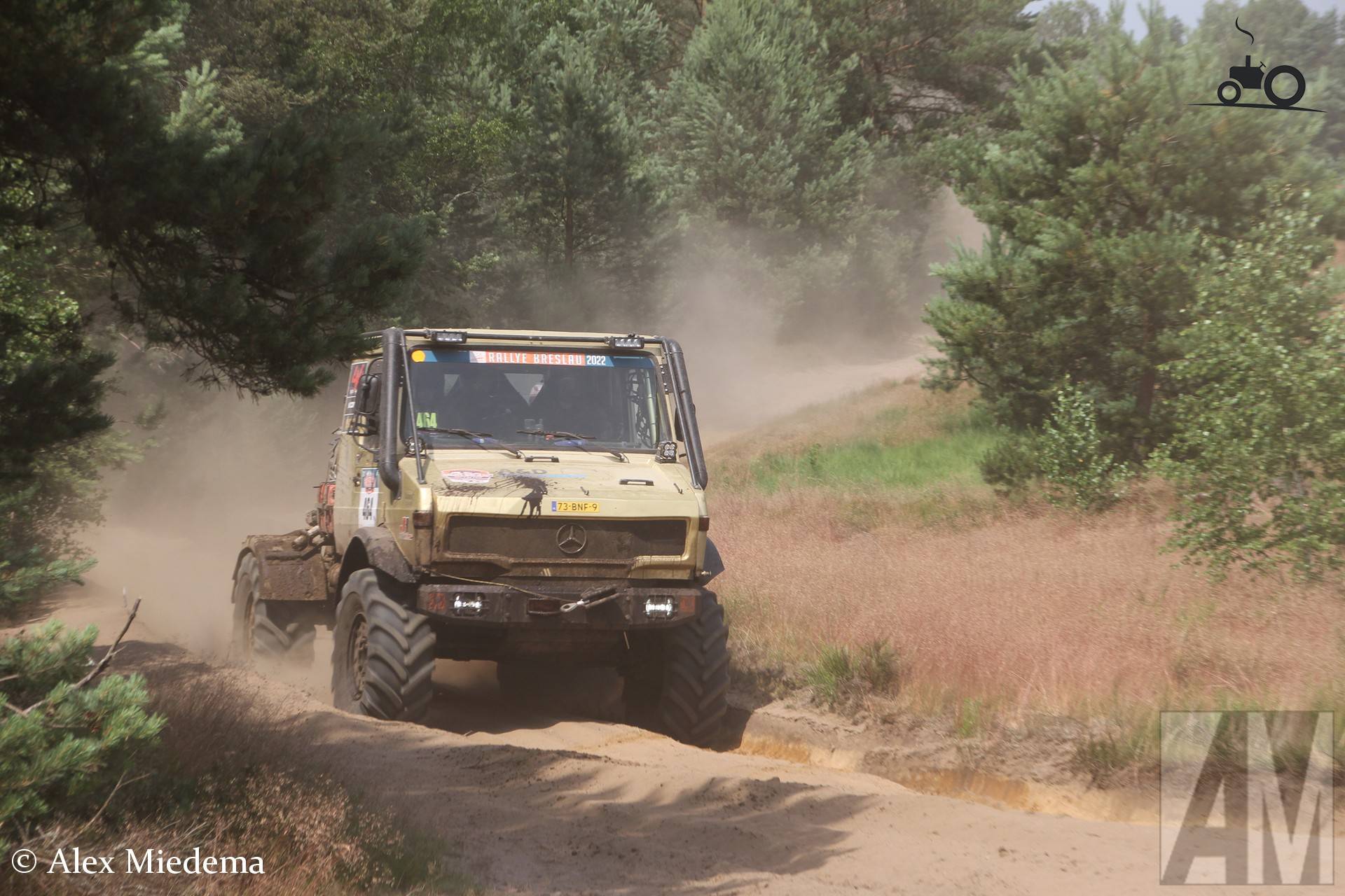 Foto Unimog eigenbouw van Rally team Goldständer