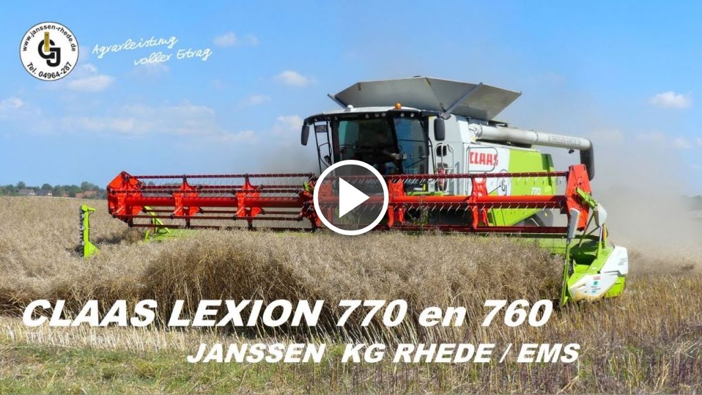 Vidéo Claas Lexion 770