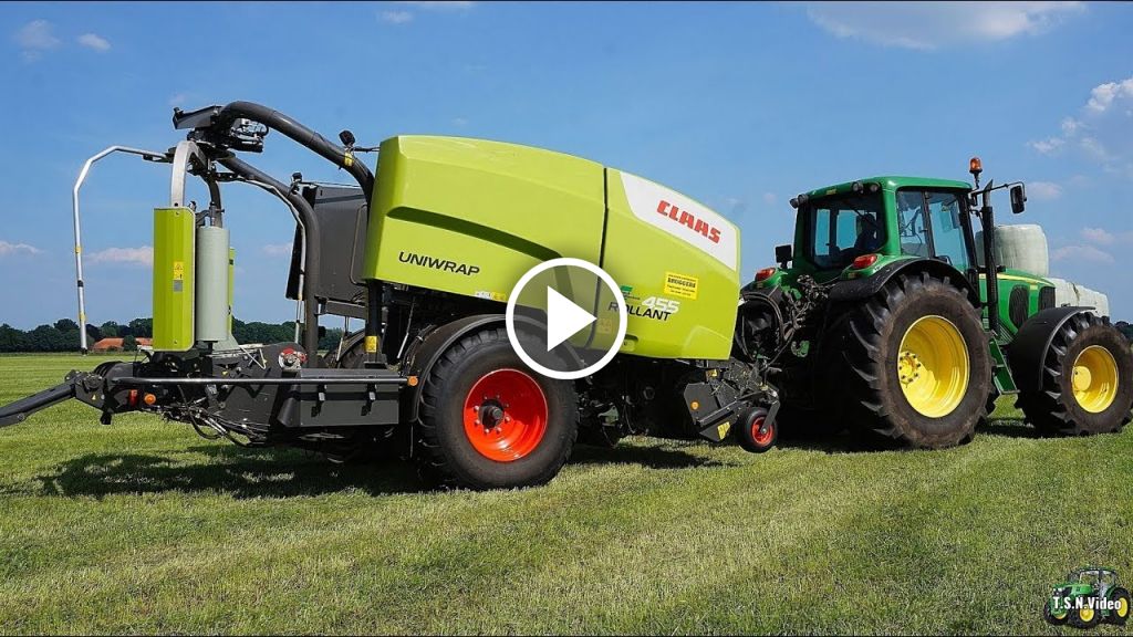 Wideo Claas Rollant 455 Uniwrap