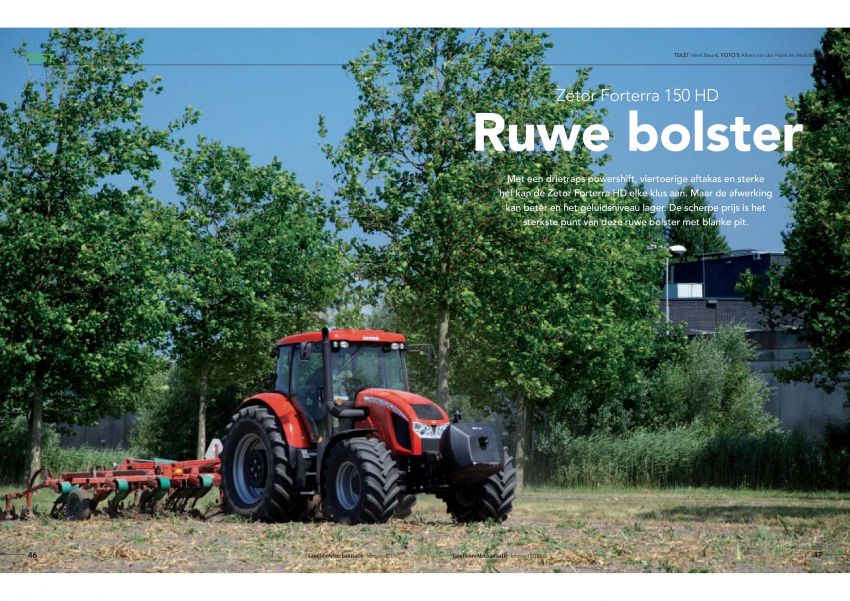 Landbouwmechanisatie test - Zetor Forterra 150HD - Henk Beunk & Albert van der Horst