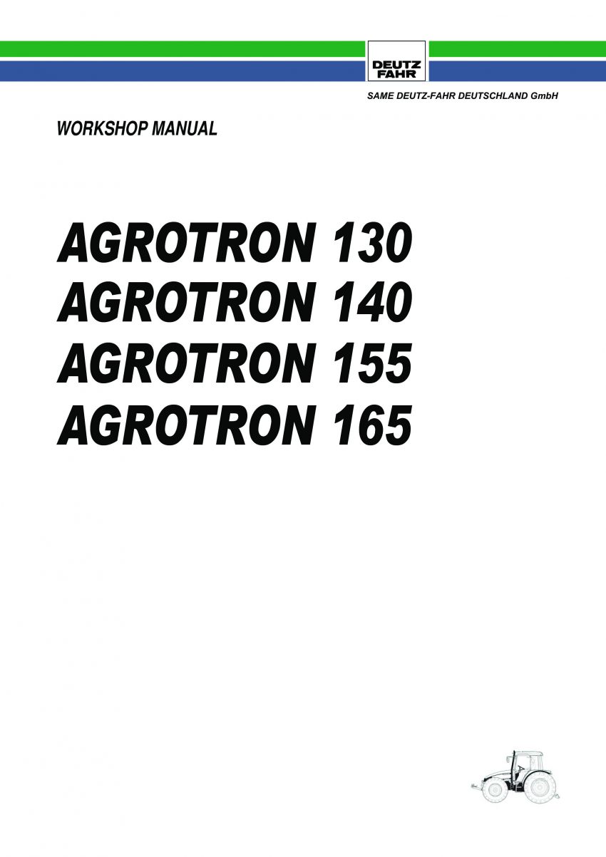 werkplaatsboek deut-fahr agrotron 130, 140, 155, 165 mk4