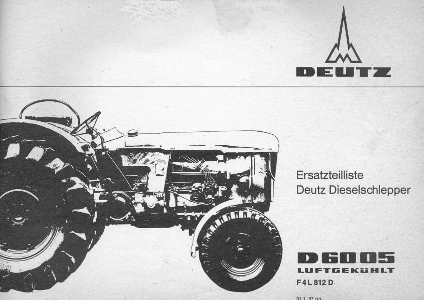 Deutz D6005 - Onderdelenlijst