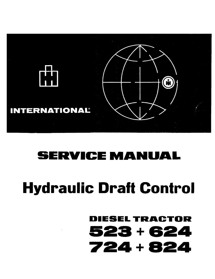 Service Manual Hydraulic Draft Control