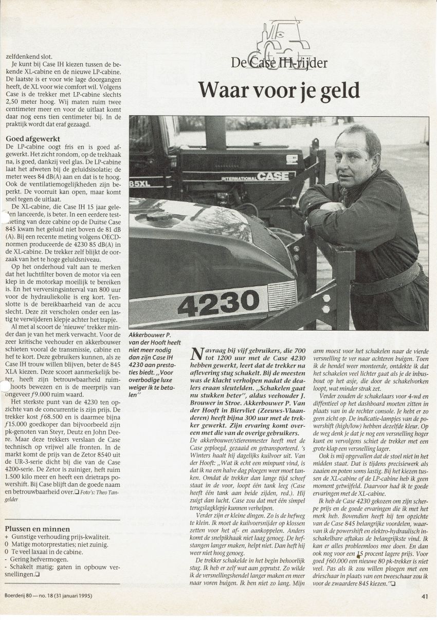 Case 4230 boerderij test door Geert Hekkers