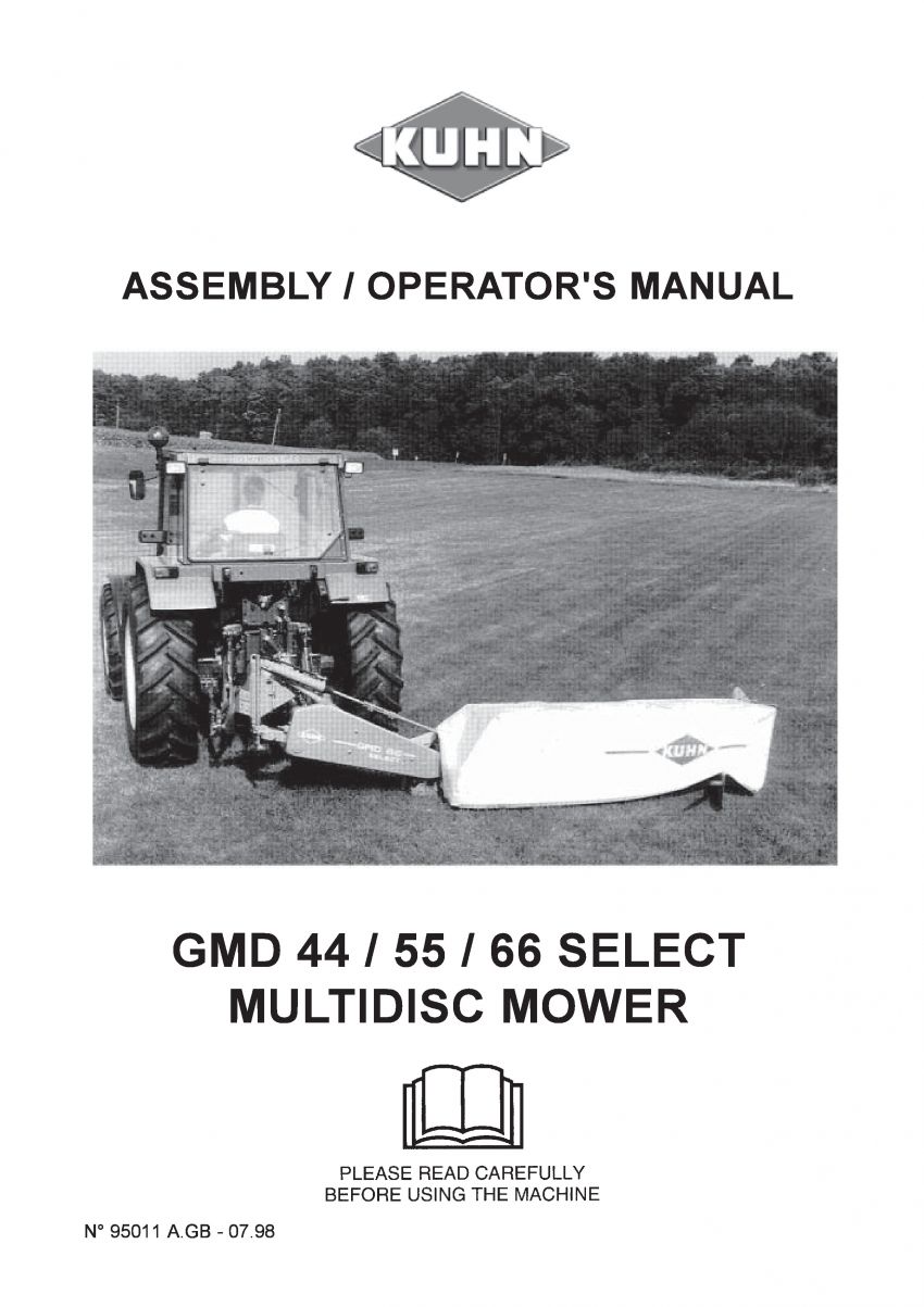 Operators manual GMD 44 / 55 / 66 Select